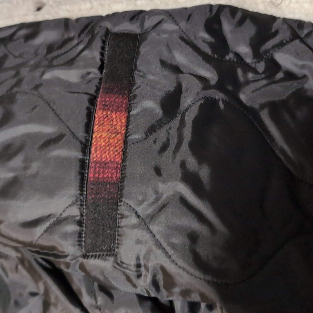 Lucky Brand Burnt Orange Wool Buffalo Plaid Faux Shearling Jacket Size Small Nwt - Picture 6 of 7